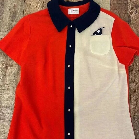 Vintage Mod R&K Knits Colorblock Dress - Picture 6 of 9